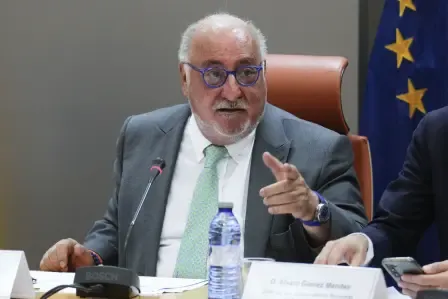 Pere Navarro durante una comparecencia de archivo