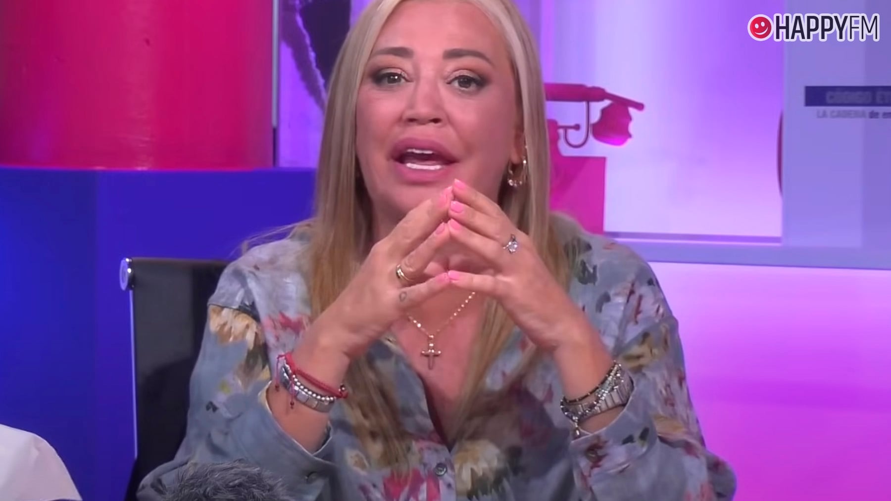 Belén Esteban durante una aparición en televisión