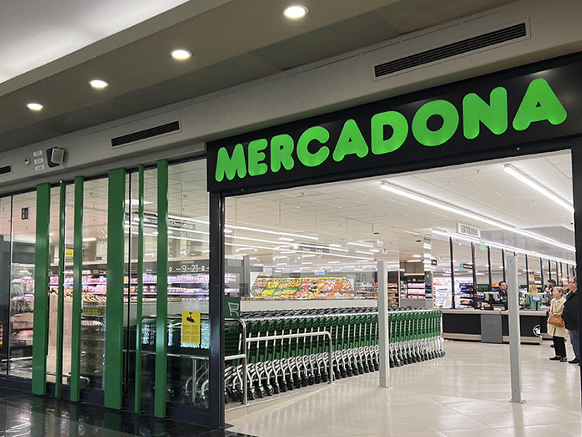Supermercado Mercadona, imagen de archivo