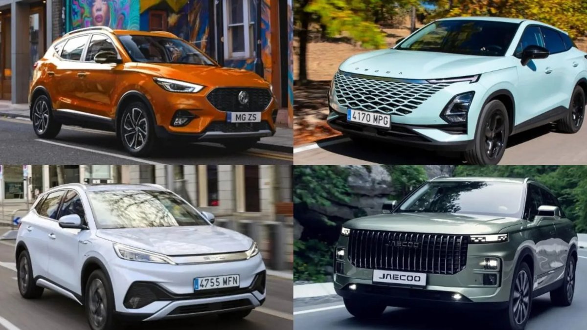 Vehículos MG, Omoda, BYD y Jaecoo