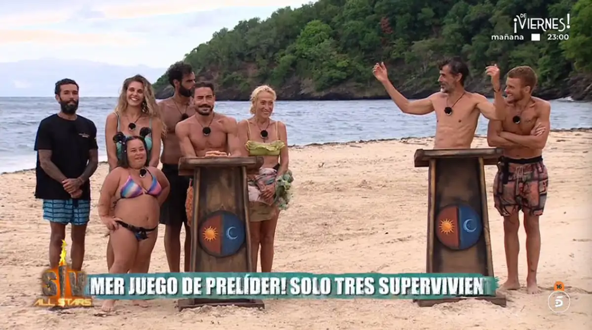 Prueba de Supervivientes en la playa