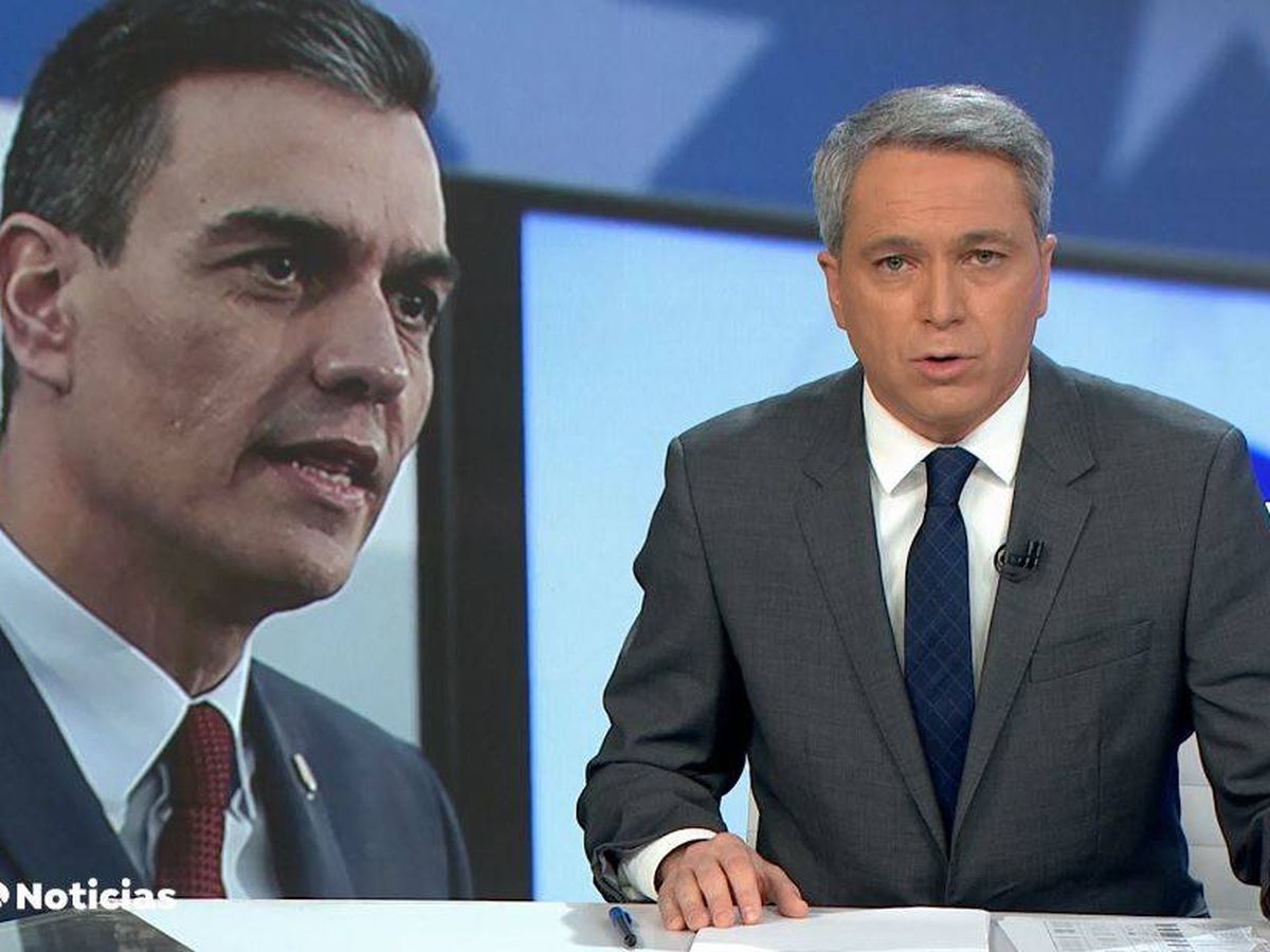 Vicente Vallés y Pedro Sánchez