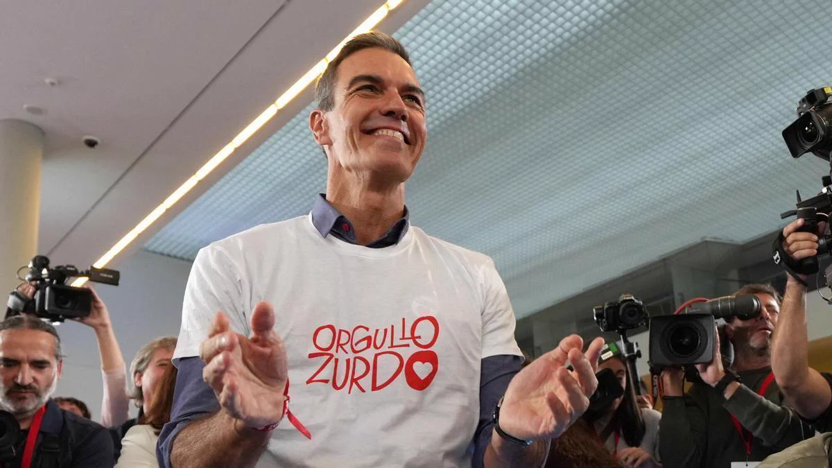 Pedro Sánchez en un acto político